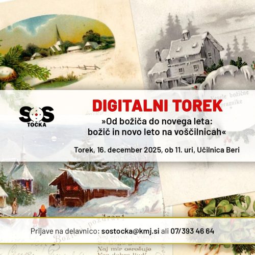 Slika dogodka Digitalni torek: Predstavitev digitalne zbirke